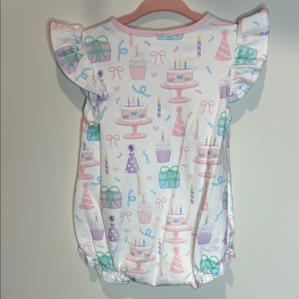 First Birthday Theme Knit Bubble - SZ 12M - Picture 2 of 3